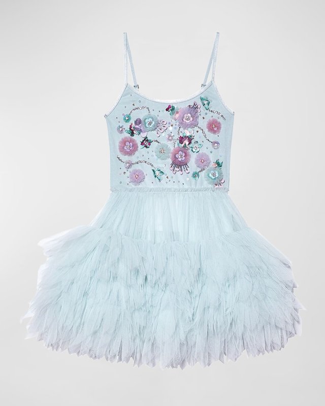 Girl's Blitzen Embellished Tutu Dress, Size 2